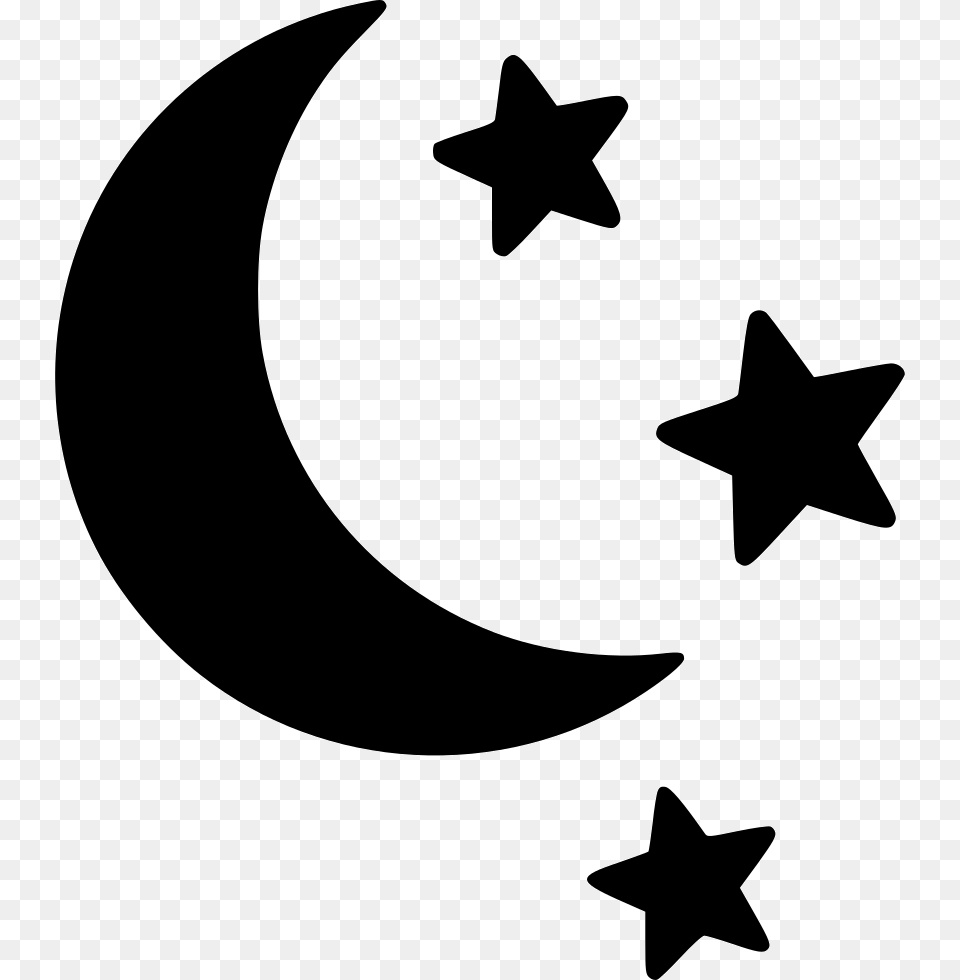 Moon Stars Star And Moon Clipart, Star Symbol, Symbol, Animal, Fish Png Image