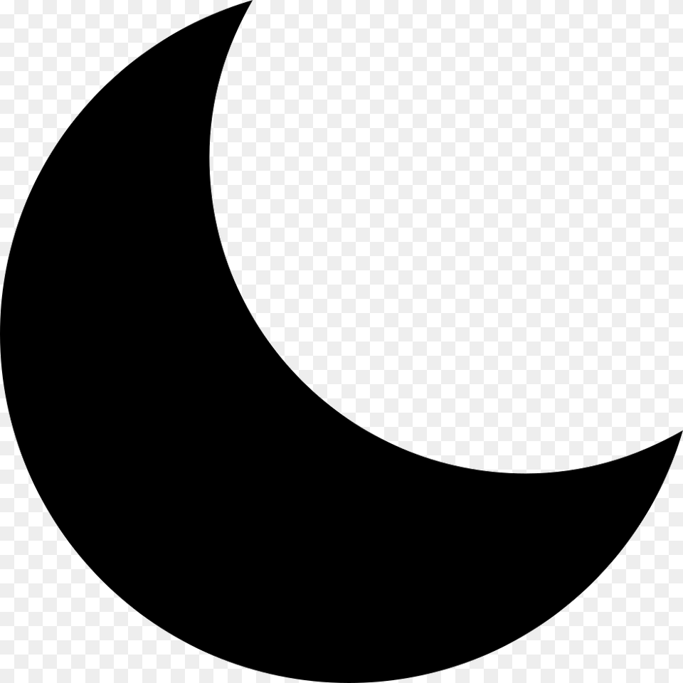 Moon Svg Night Half Moon Vector, Nature, Outdoors, Astronomy Png