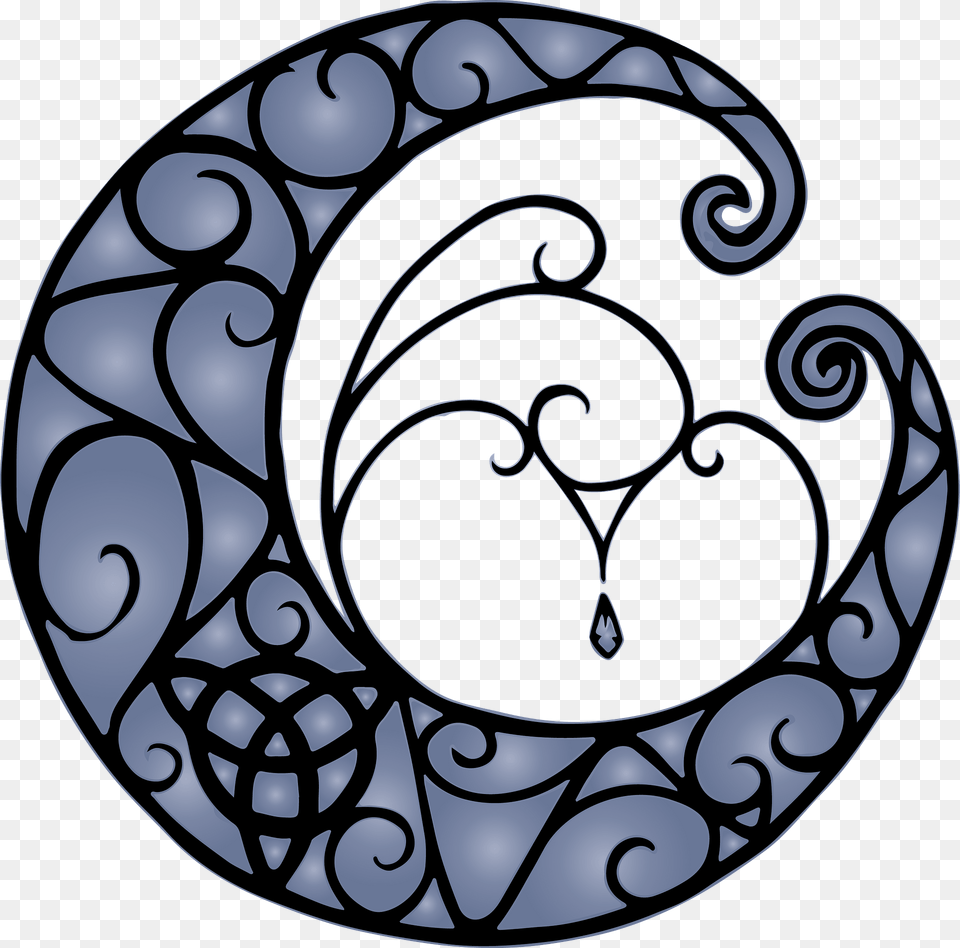 Moon Symbol Clipart, Coil, Spiral, Pattern, Art Png Image