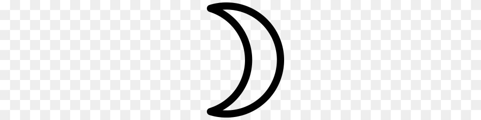 Moon Symbol Crescent, Gray Png Image