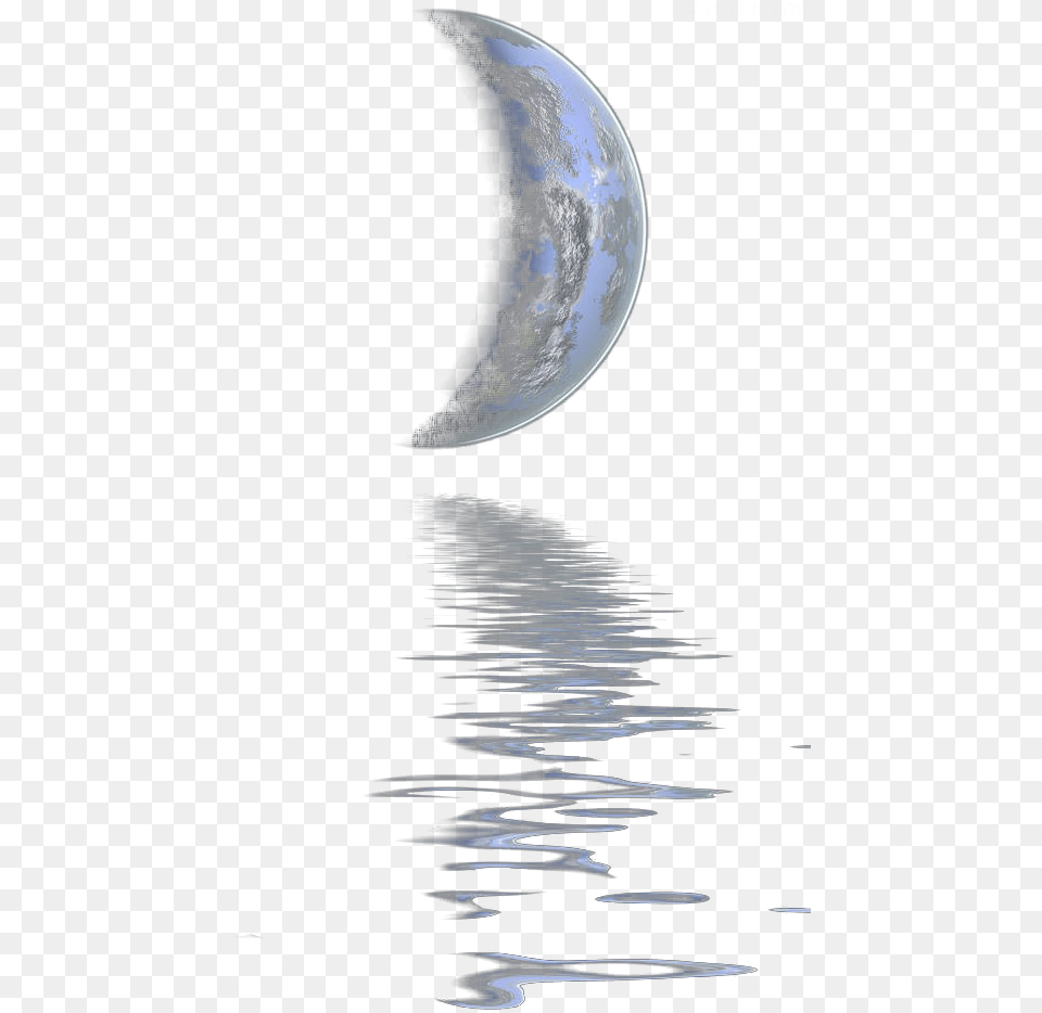 Moon Water Reflection Scenery Terrieasterly, Nature, Night, Outdoors, Astronomy Free Transparent Png