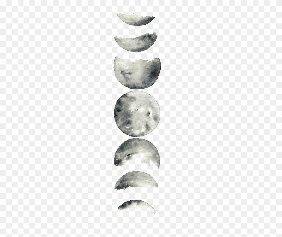 Moon Watercolor Lunar Phase Supermoon Painting Phases Of Tatuagens Watercolor Moon, Astronomy, Nature, Night, Outdoors Free Png