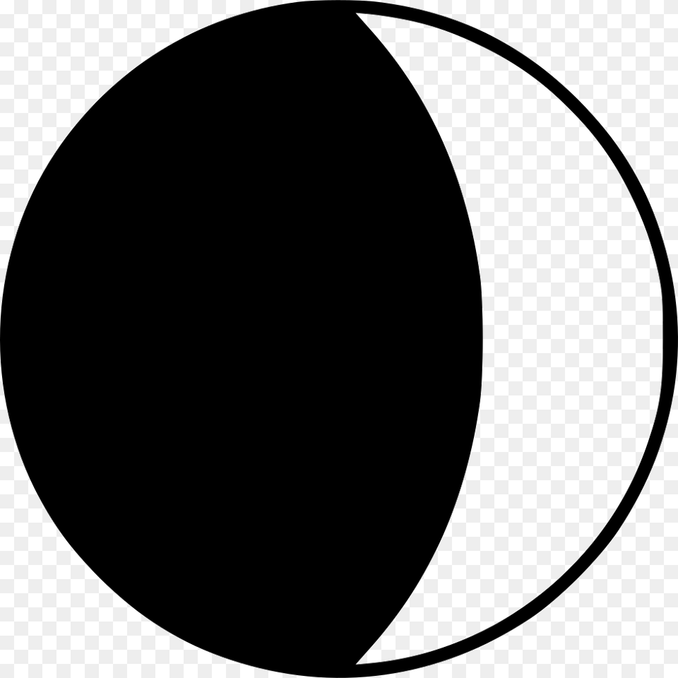 Moon Waxing Crescent Circle, Sphere, Astronomy Free Png Download