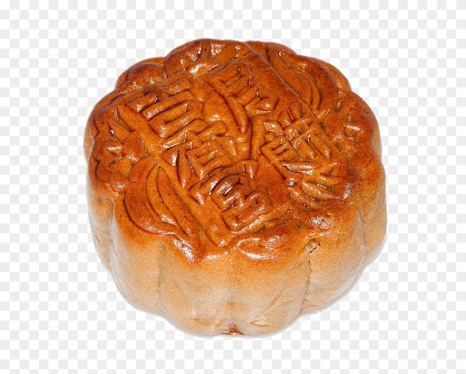 Mooncake With Inscription, Bread, Bun, Food, Dessert Png Image