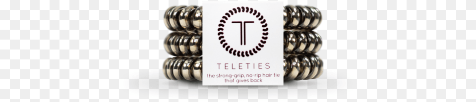 Moondust Gunmetal Small Hair Ties By Teletiesclass Teleties Small, Smoke Pipe, Spiral Free Png