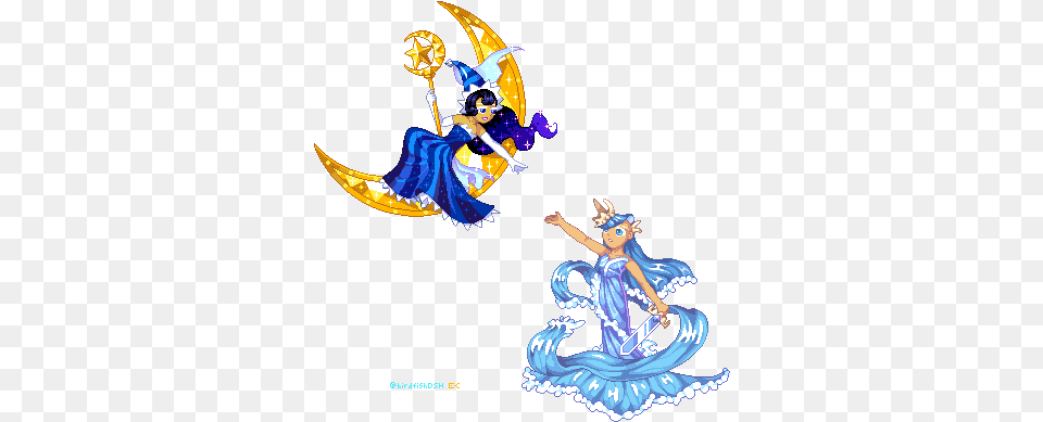 Moonlight Sea Fairy Pixeljointcom Sea Fairy Moon Lights, Person, Adult, Bride, Female Png