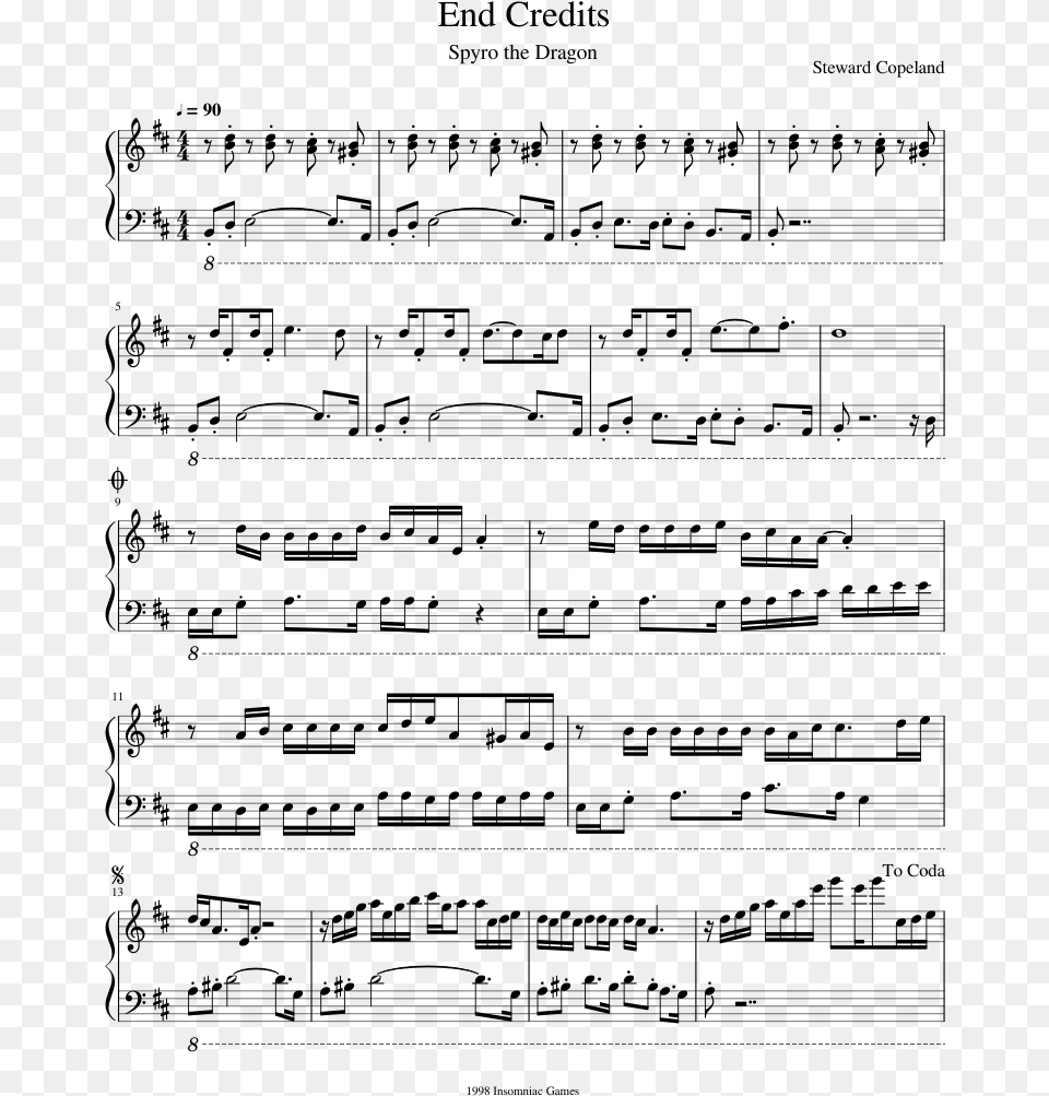 Moonlight Sonata 3rd Movement Music Sheet, Gray Free Transparent Png