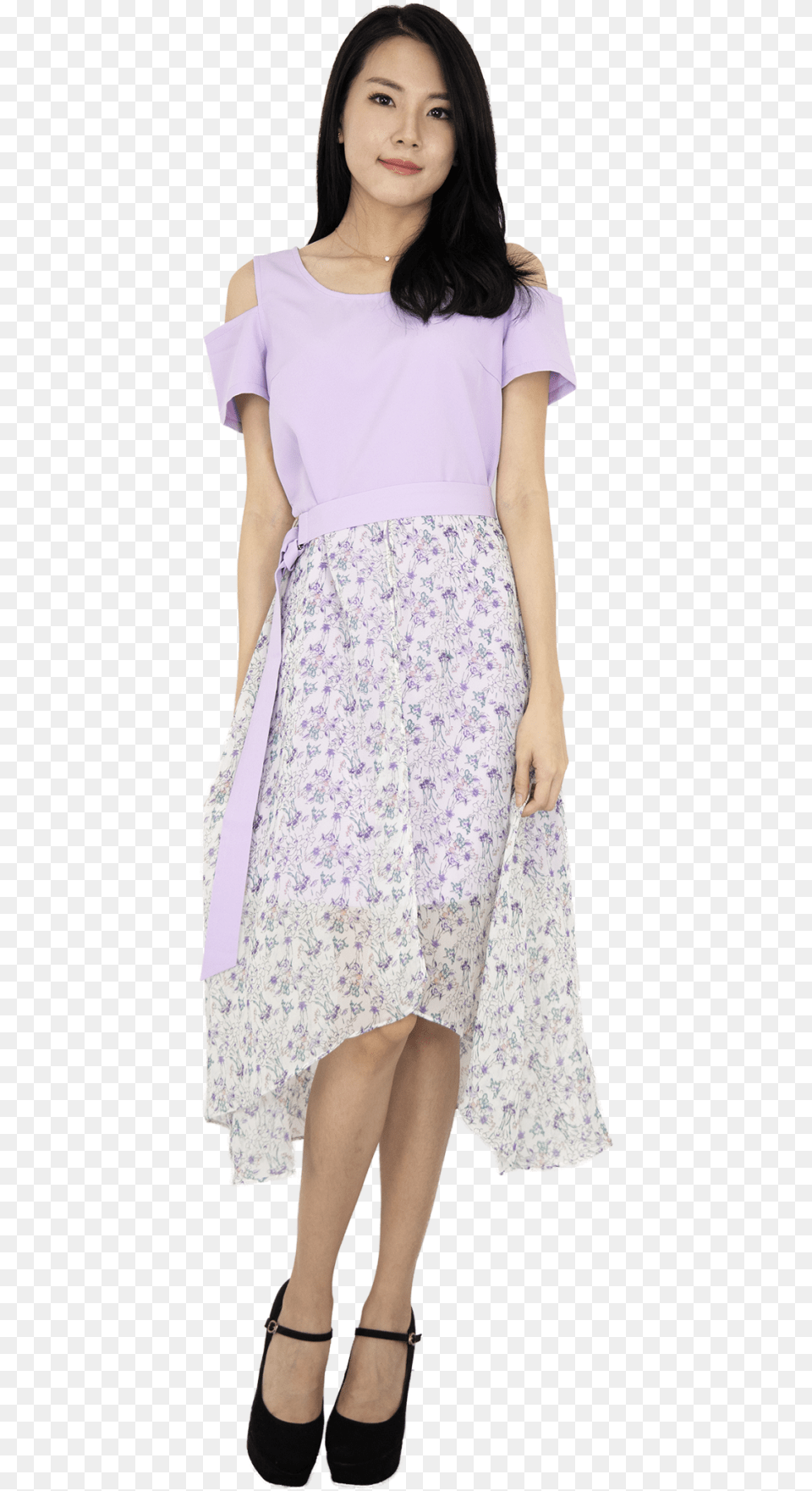 Moonriver Elle Floral Overlay Dress Elle Floral Overlay Dress, Blouse, Skirt, Person, Girl Png Image