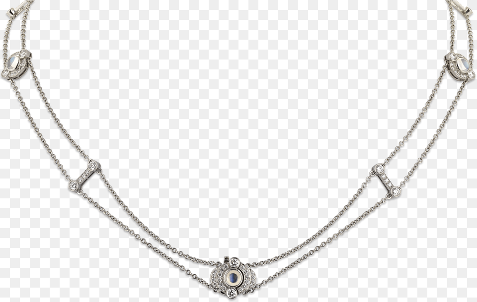 Moonstone And Diamond Double Strand Necklace By Tiffany Necklace, Accessories, Jewelry, Gemstone Free Png Download