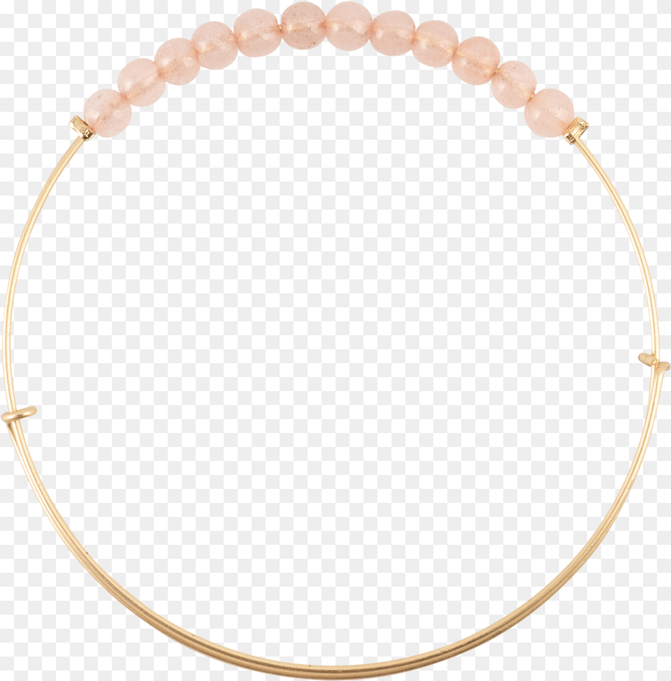 Moonstone Light Peach Stone Bangle Bracelet, Accessories, Jewelry, Necklace Png