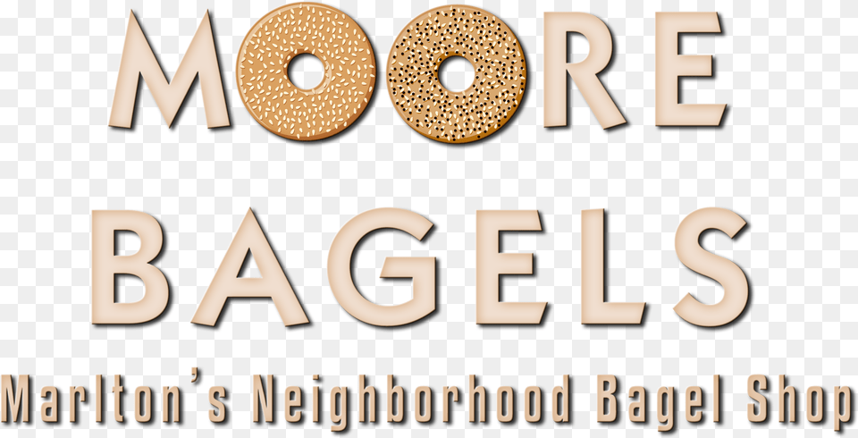Moore Bagles Logo, Bread, Food, Text, Bagel Free Transparent Png