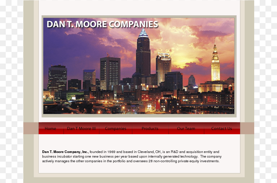 Moore Company Competitors Revenue And Employees Stretched Canvas Print Stretched Canvas Print Cleveland, Advertisement, Poster, Metropolis, High Rise Free Transparent Png