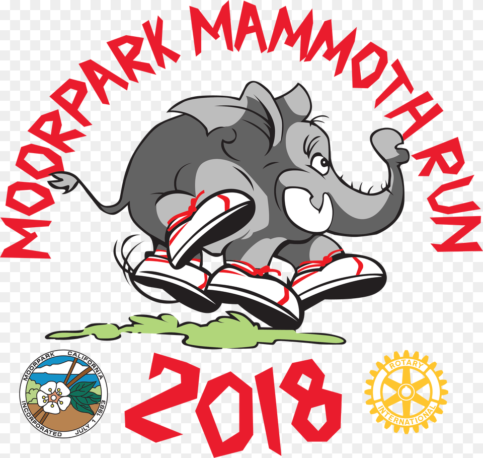 Moorpark Mammoth Run, Animal, Elephant, Mammal, Wildlife Free Png Download