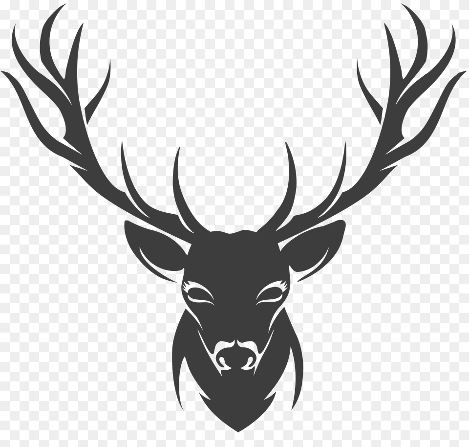 Moose, Animal, Deer, Mammal, Stencil Png Image