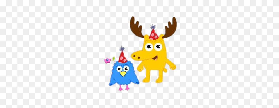 Moose And Zee Party, Toy, Animal, Bird Free Transparent Png