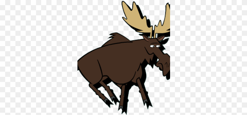 Moose Cartoon, Animal, Mammal, Wildlife, Person Png