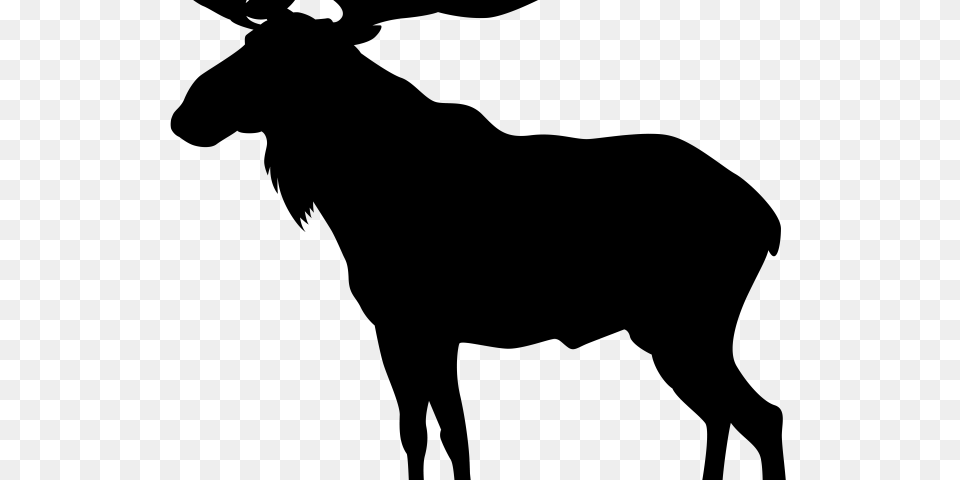 Moose Clipart Arctic Animal, Gray Free Png