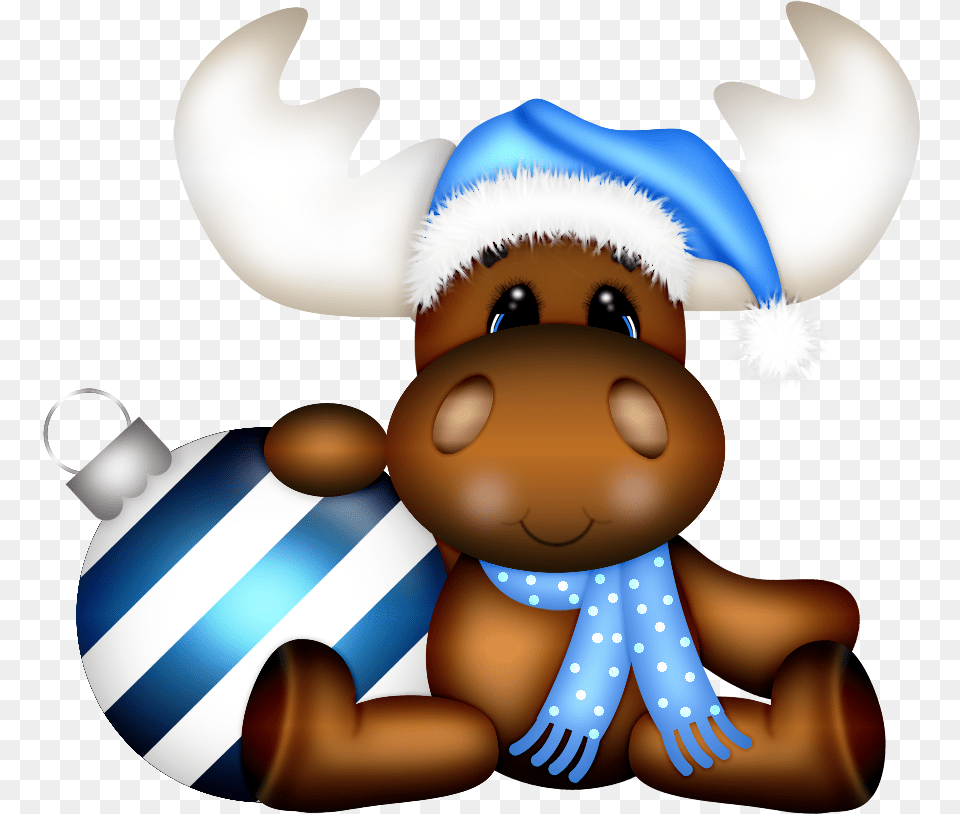 Moose Clipart Holiday Christmas Clip Art Moose, Plush, Toy Free Png Download