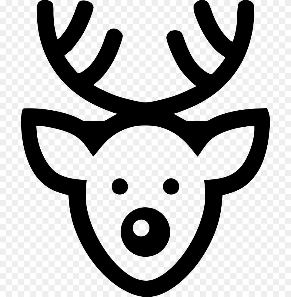 Moose Comments Icon, Animal, Deer, Mammal, Stencil Free Png