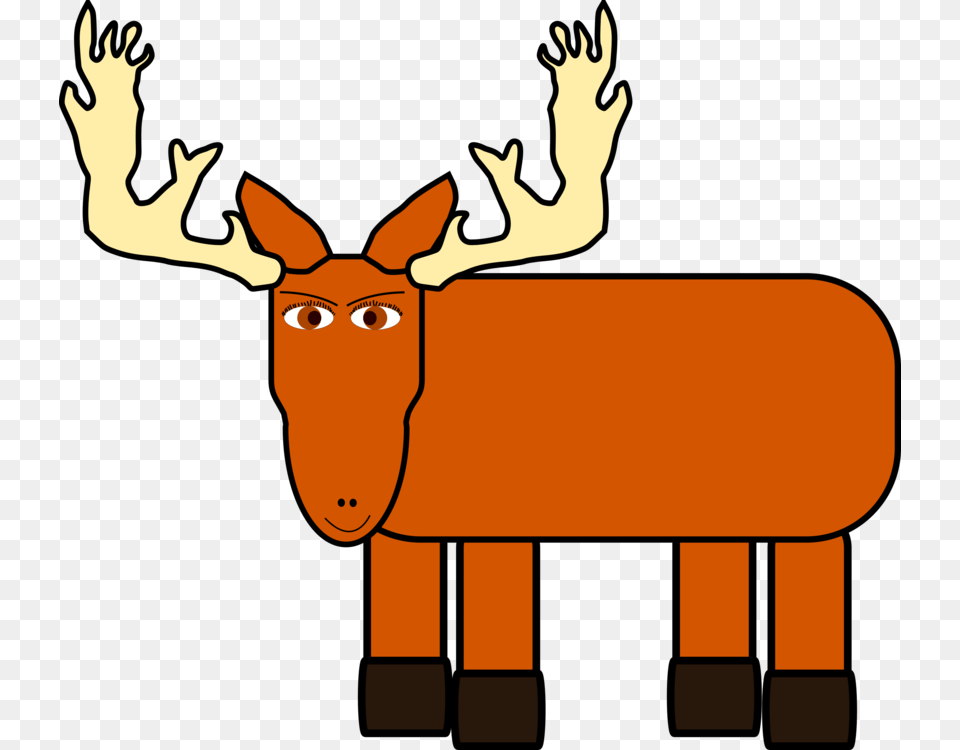 Moose Deer Cartoon Computer Icons Download, Animal, Mammal, Wildlife, Elk Png