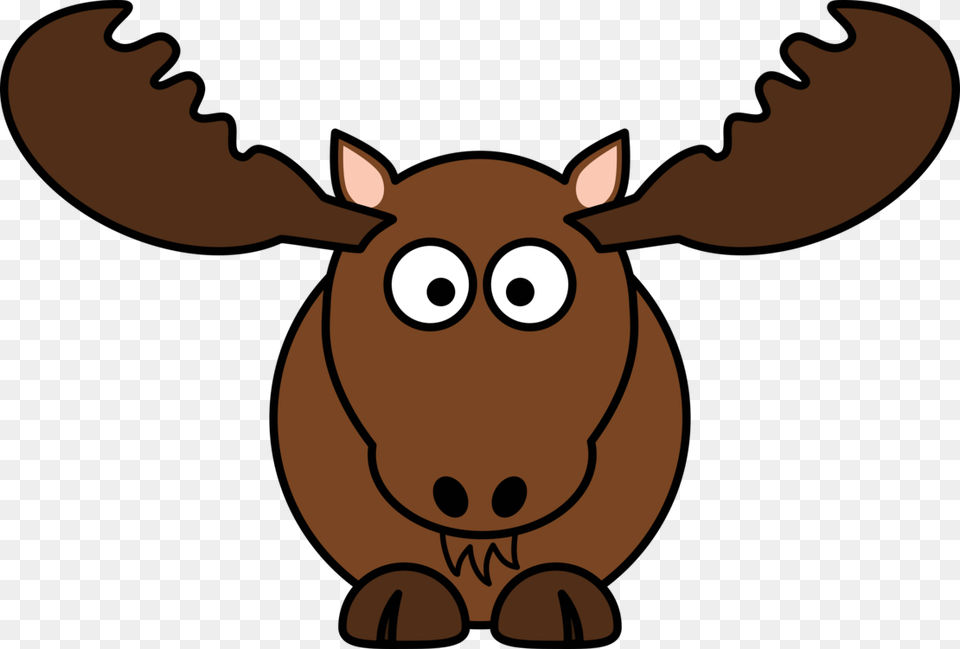 Moose Download Deer Cartoon Animal, Mammal, Wildlife, Baby, Person Png Image