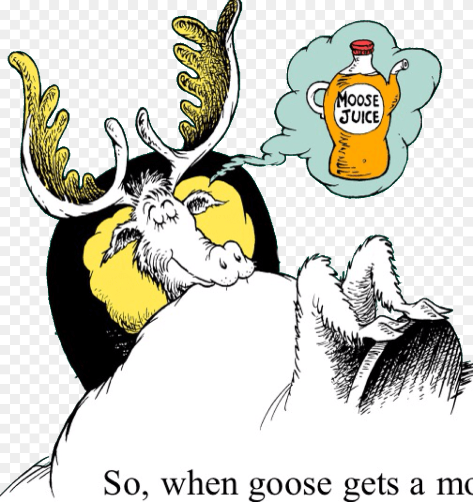 Moose Dr Seuss Sleep Book Moose Juice, Mammal, Animal, Wildlife, Deer Free Png Download