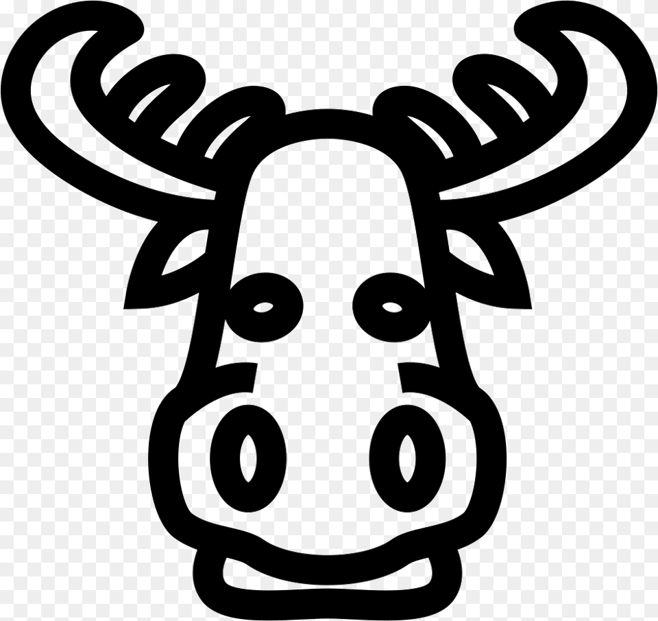 Moose Face Outline, Stencil, Ammunition, Grenade, Weapon Png Image