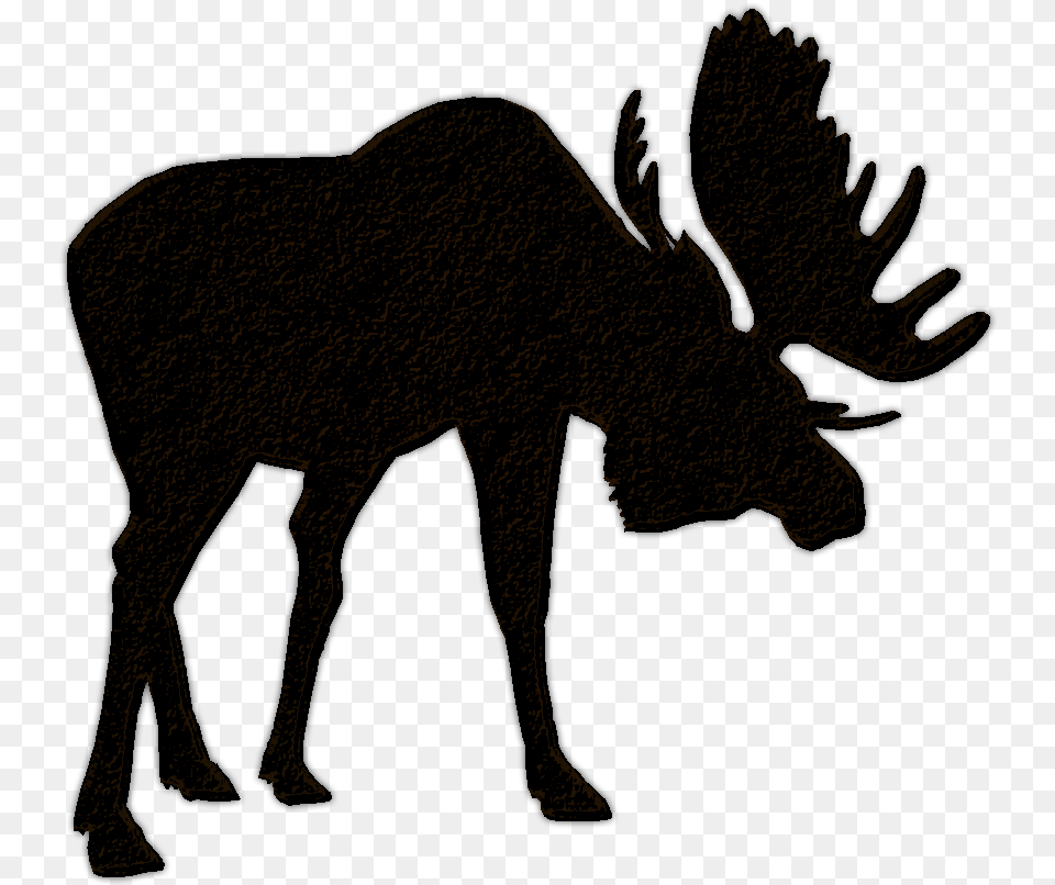 Moose Family Silhouette Moose Clipart No Background, Animal, Mammal, Wildlife Free Transparent Png