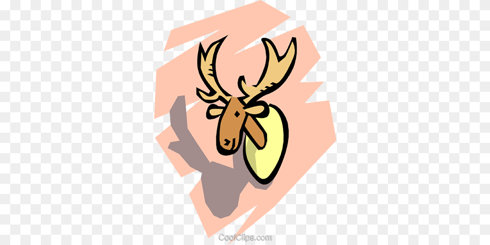 Moose Head Royalty Vector Clip Art Illustration, Animal, Deer, Mammal, Wildlife Free Transparent Png