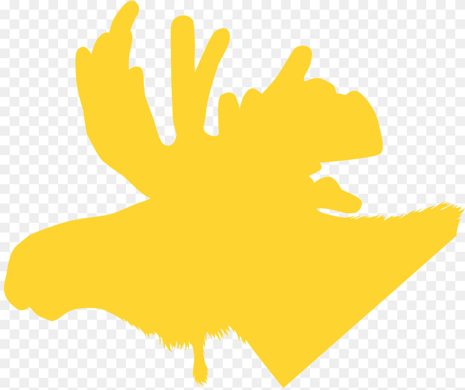 Moose Head Silhouette, Logo, Clothing, Swimwear, Flower Png Image