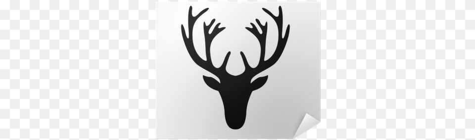 Moose Head Silhouette, Antler, Stencil, Animal, Kangaroo Free Png