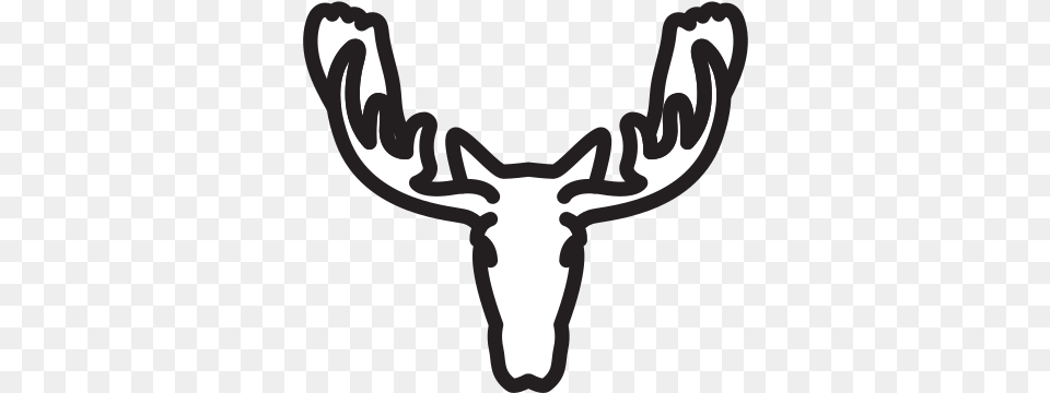 Moose Icon Of Selman Icons Clip Art, Stencil, Animal, Deer, Mammal Png