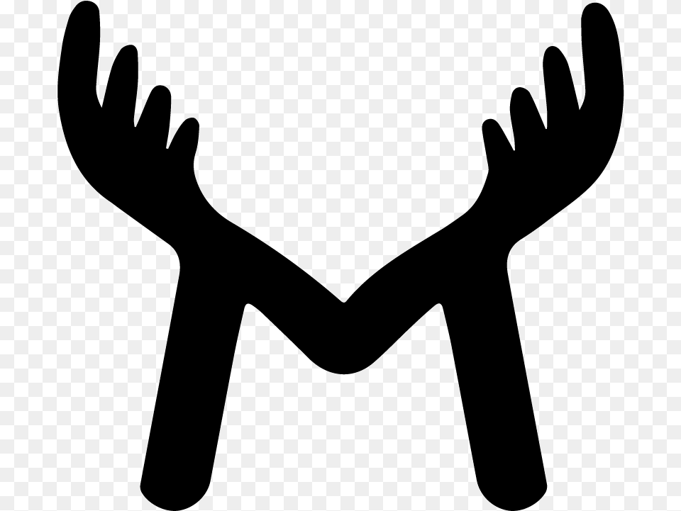 Moose Logo Hand, Cutlery, Fork, Body Part, Person Png