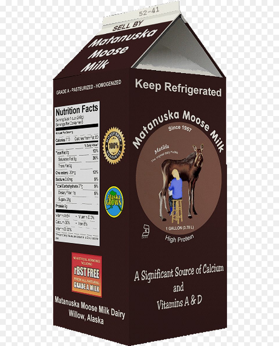 Moose Milk Carton, Person, Animal, Horse, Mammal Png