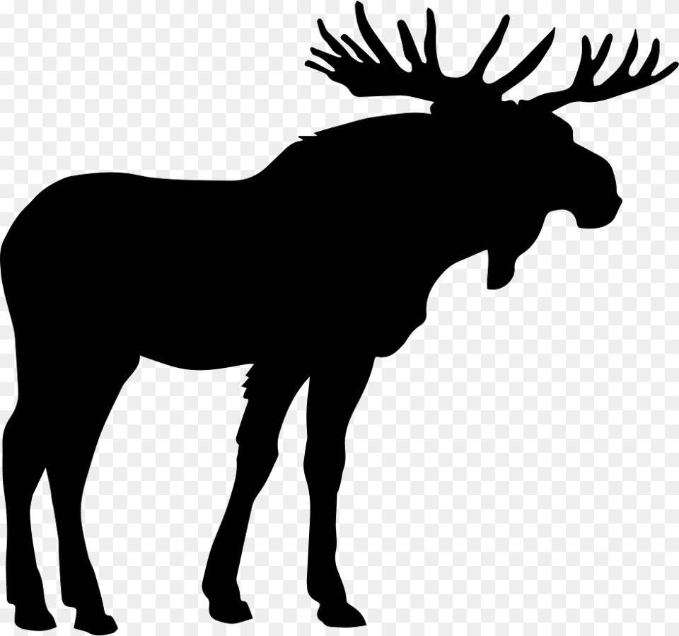 Moose Shape Moose Icon, Animal, Mammal, Wildlife, Silhouette Png