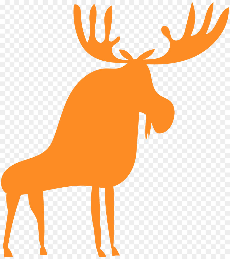 Moose Silhouette, Animal, Mammal, Wildlife, Antelope Free Png
