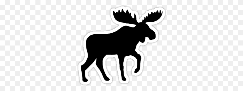 Moose Silhouette, Animal, Mammal, Wildlife, Antelope Png
