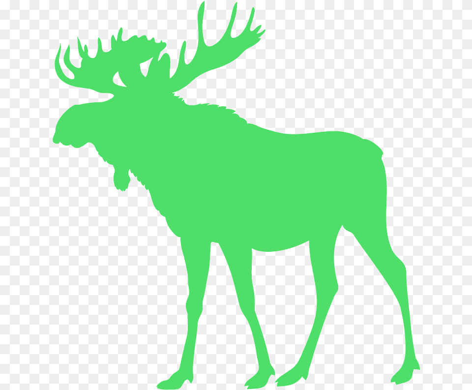 Moose Silhouette Animal, Mammal, Wildlife, Person Free Transparent Png