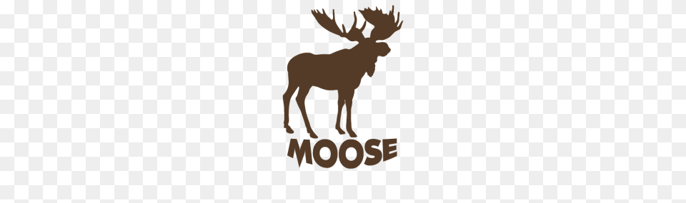 Moose Silhouette Funny Tshirt, Animal, Mammal, Wildlife, Deer Free Png