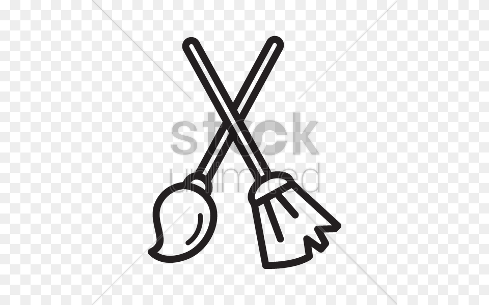 Mop And Broom Clipart Clip Art, Cutlery, Bow, Weapon, City Png Image