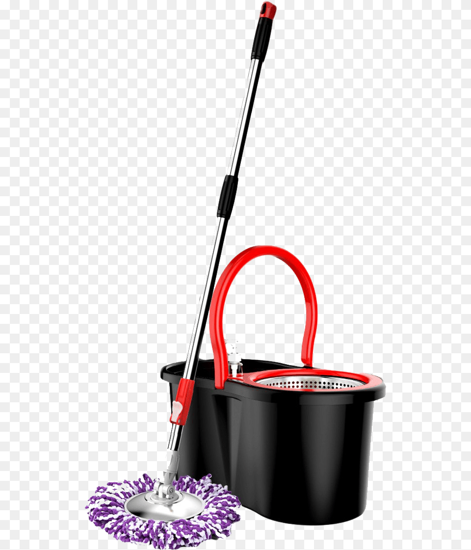 Mop And Bucket Transparent Mop, Cleaning, Person Free Png Download