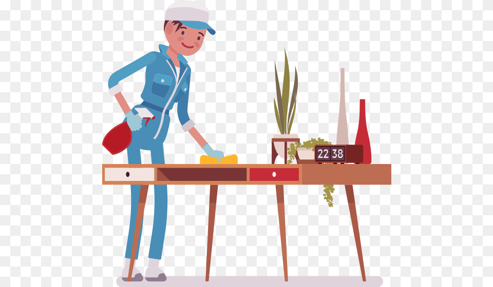 Mop Clipart Janitor Supply Cleaning Desk, Boy, Child, Person, Male Png