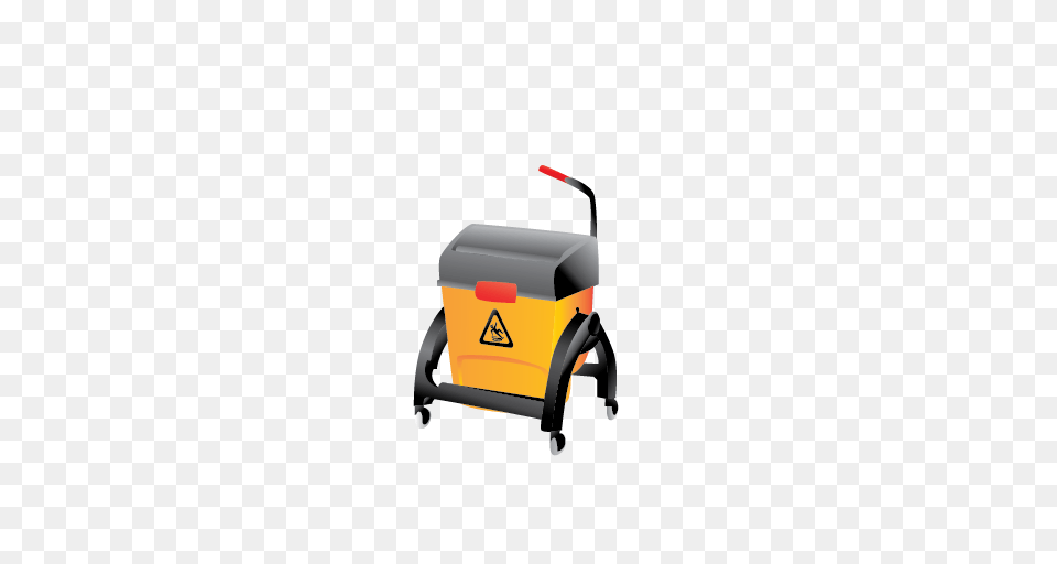 Mop Wet Container Mop And Bucket Janitor Bucket Cleaning Icon, Carriage, Transportation, Vehicle, Box Free Png Download