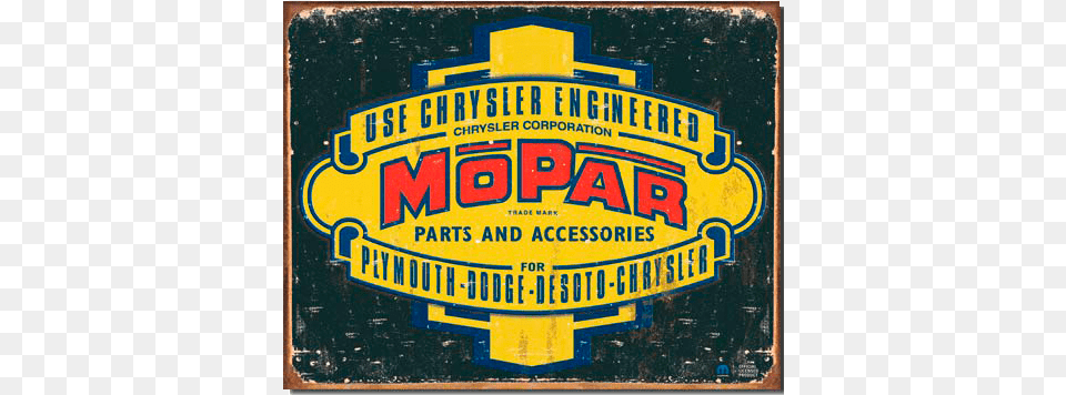 Mopar Logo 1937 1947 1314 Mopar Retro, Sticker, Advertisement, Poster Png