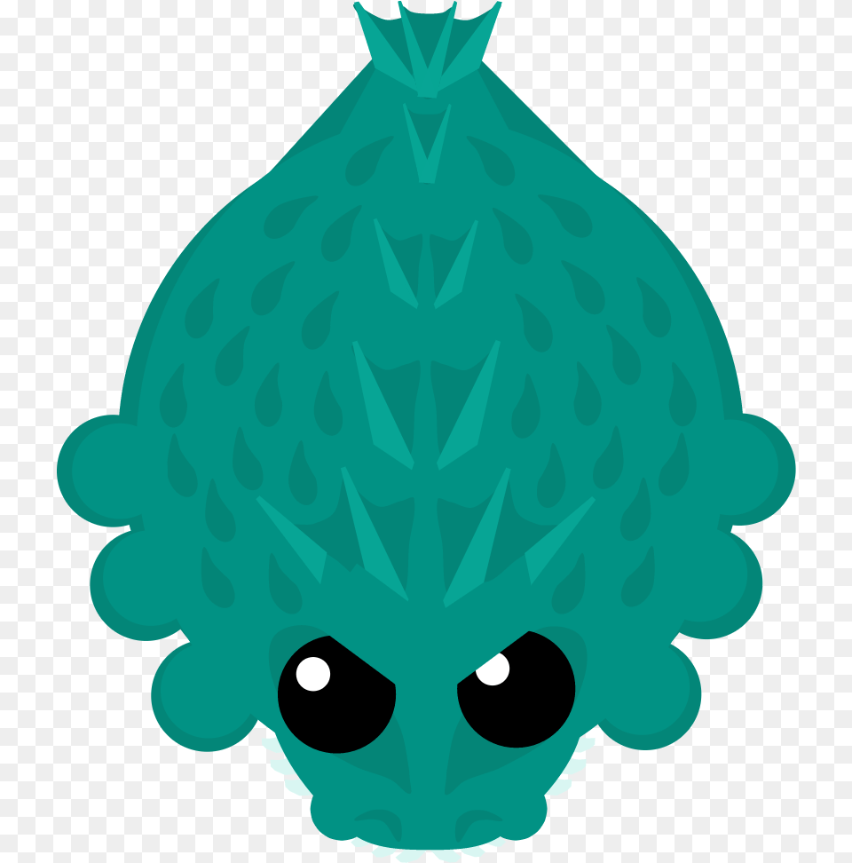 Mope Io Sea Monster, Turquoise, Leaf, Plant, Face Free Png Download