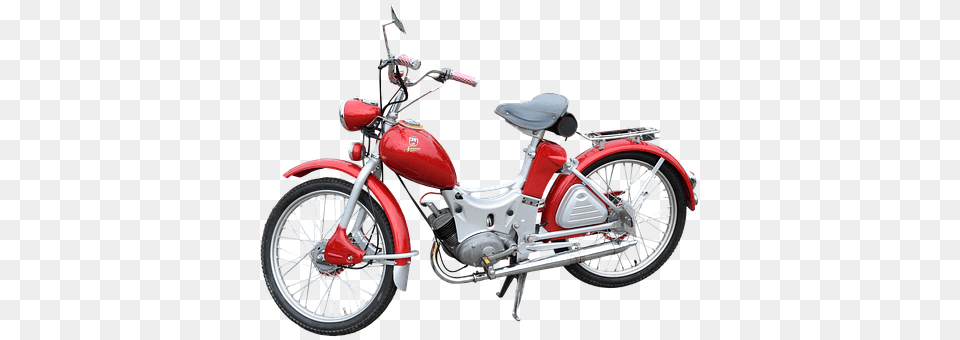 Moped Motorcycle, Transportation, Vehicle, Machine Png Image