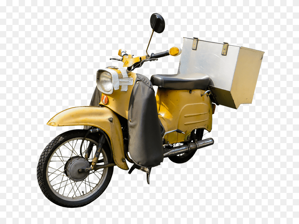 Moped Motorcycle, Transportation, Vehicle, Machine, Wheel Free Png Download