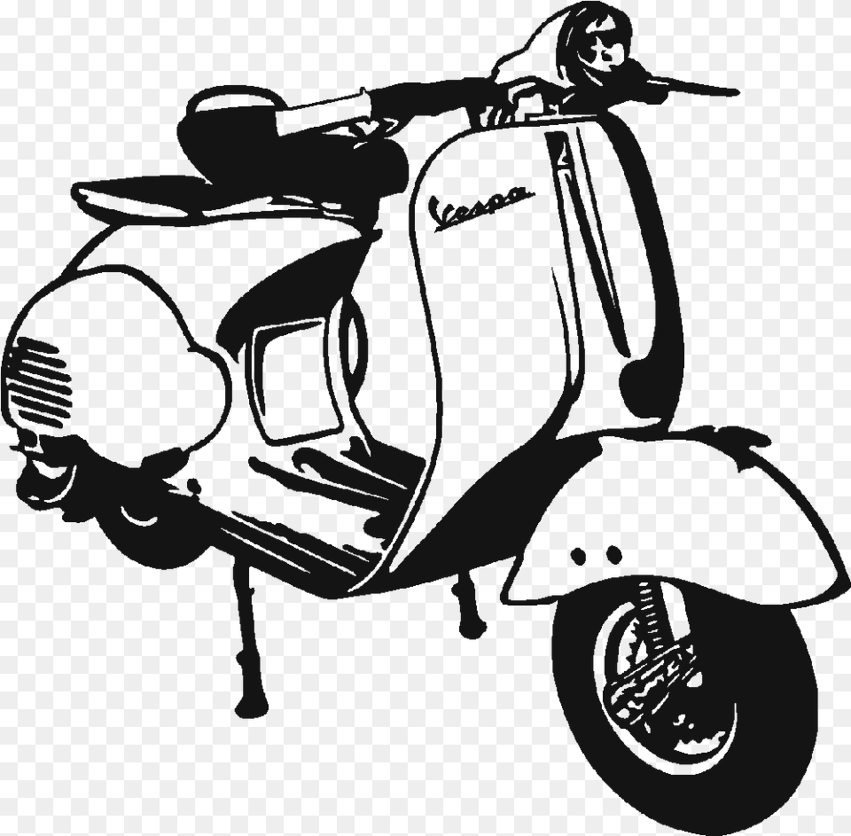 Moped Vespa, Scooter, Transportation, Vehicle, Motorcycle Free Transparent Png