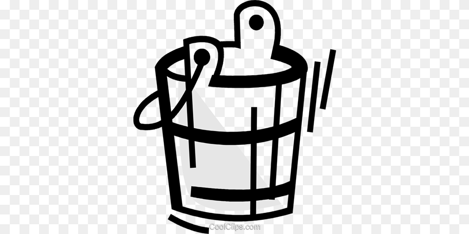 Mops And Pails Royalty Vector Clip Art Illustration, Bucket Png