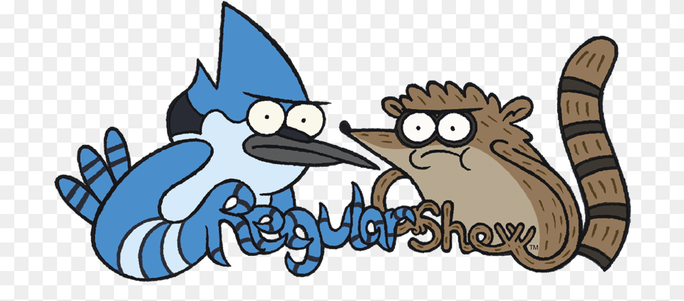 Mordecai And Rigby Hoodie Regular Show Logo, Animal, Bird, Jay, Blue Jay Png